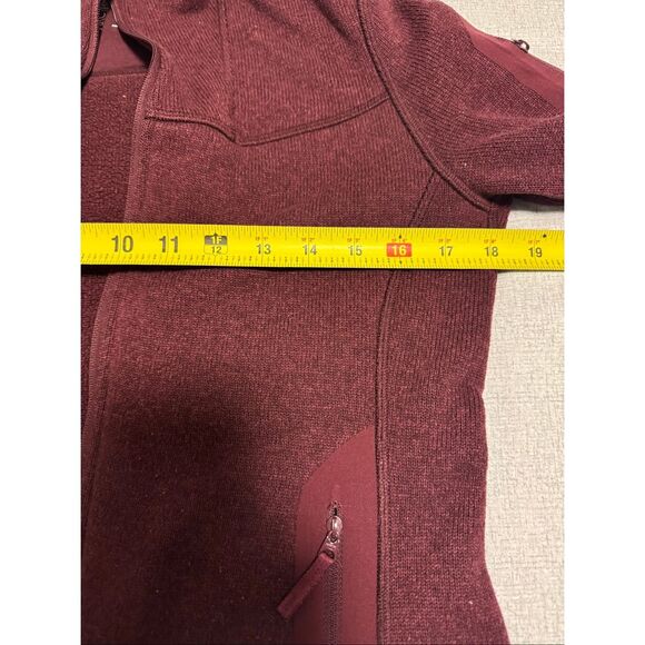 Arcteryx Size Small Covert Cardigan Women Activewear Full Zip Maroon - Picture 2 of 7